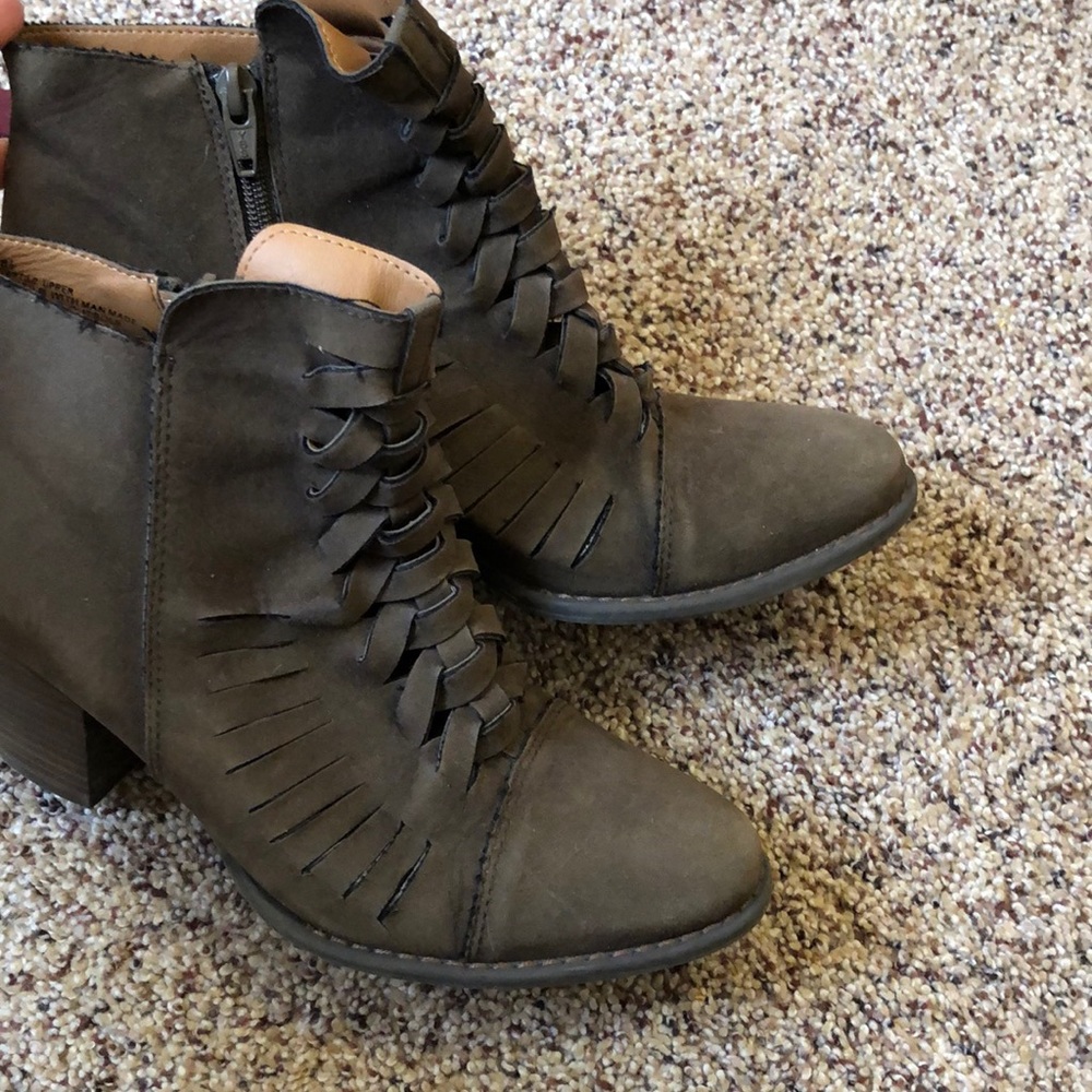 Green booties from Target